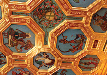 Photo of a painted ceiling. Links to Beneficiary Designations