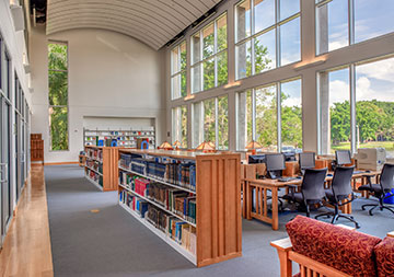 Photo of a library. Links to Gifts of Cash, Checks, and Credit Cards Photo of a library. Links to Gifts of Cash, Checks, and Credit Cards