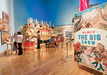 Photo of a circus themed gallery. Links to Donor-Advised Funds Photo of a circus themed gallery. Links to Donor-Advised Funds